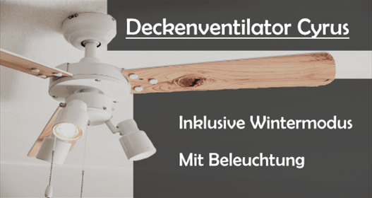 CREOVEN Deckenventilatoren Shop Lüftung Heizungstechnik