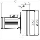 Wandventilatoren Serie MP/M Seitlich